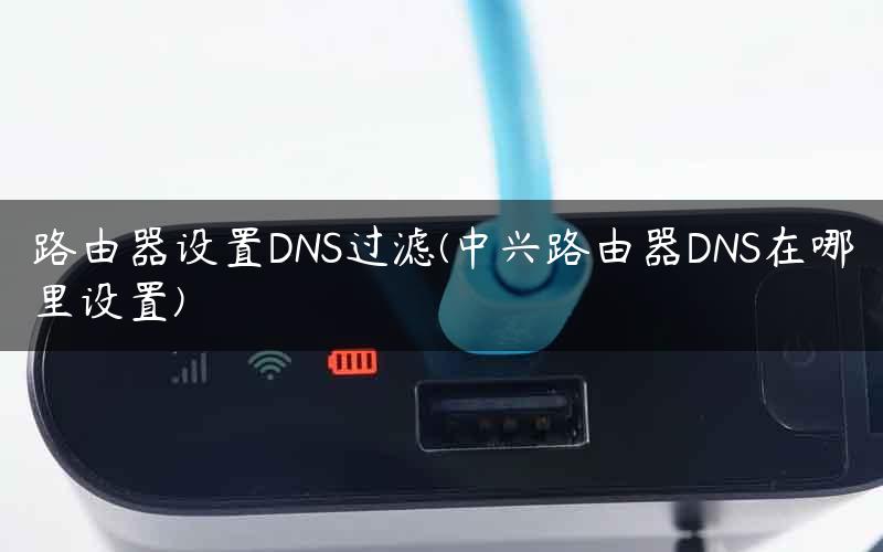 路由器设置DNS过滤(中兴路由器DNS在哪里设置)