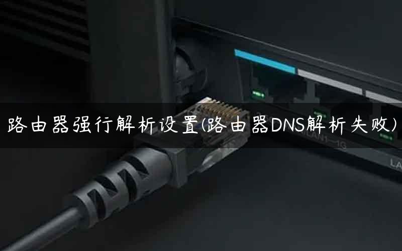路由器强行解析设置(路由器DNS解析失败)